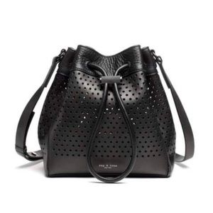 Rag & Bone black Aston bucket bag